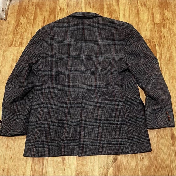 Vintage Pendleton Blazer Mens 44R Gray Tweed Suit Jacket Coat Made In USA - Picture 3 of 10